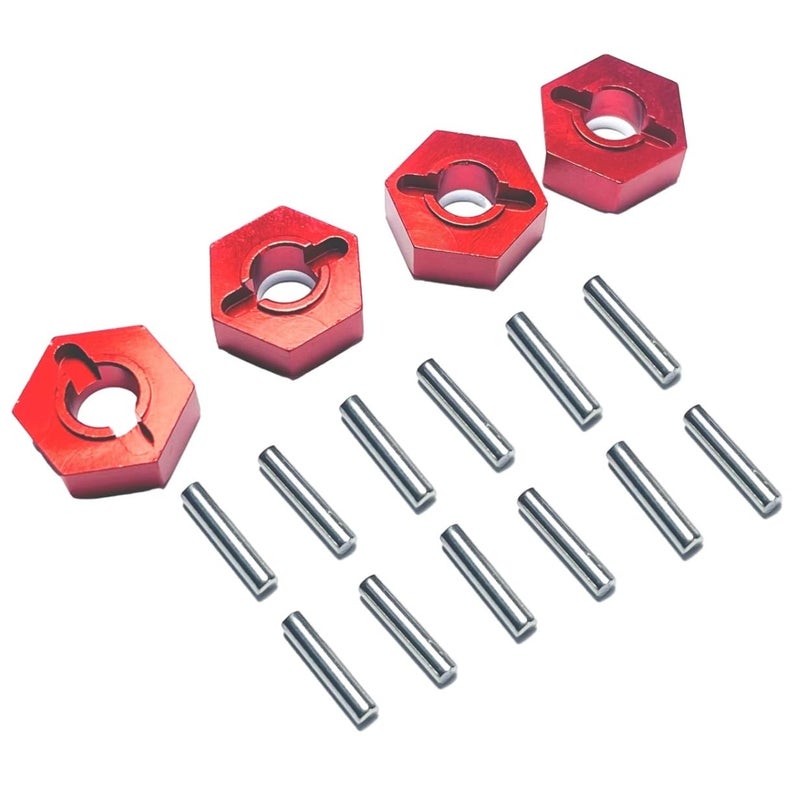 ZDingTech 16440 Upgrade Metal Wheel Hex pins M20101 Hub Adapter for MJX Hyper Go H16BM H16GT 14301 14302 Parts 12mm Hex Pins for MJX 16207 16208 16209 16210 14301 Upgrade Parts H14BM 14209 14210 - Image 1